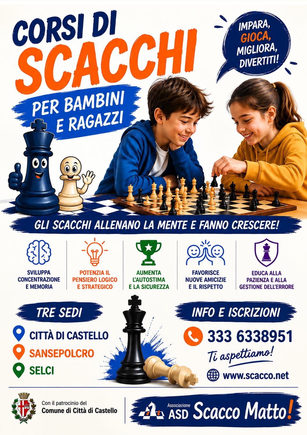 Volantino corsi di scacchi